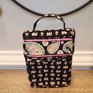Vera Bradley Black and Pink Paisley Bag